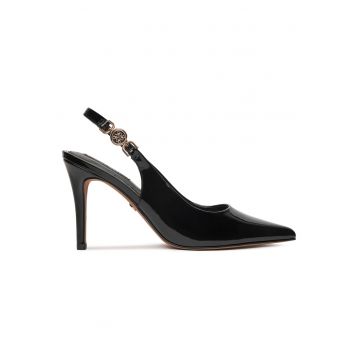 Sandale dama -  tocuri - negru -