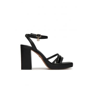 Sandale dama -  TS6197-01 - cu toc - negru