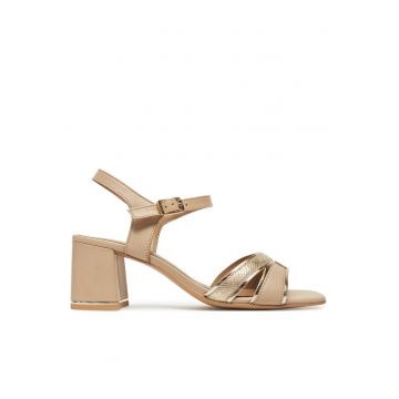 Sandale dama -  WB-866-13 - bej - piele naturala