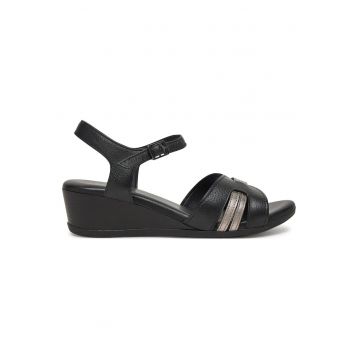 Sandale dama  WB-ELIA-02 - piele naturala - negru - Negru