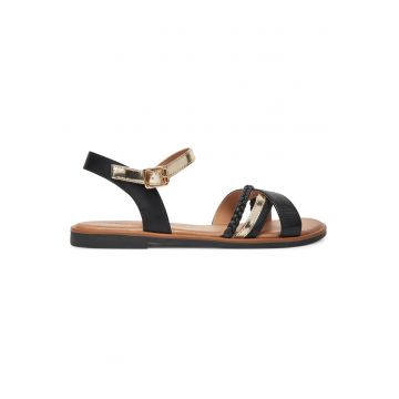 Sandale dama  WFA3897-12 - negru/auriu