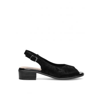 Sandale dama -  WI23-LUCY-04 - piele naturala - negru -