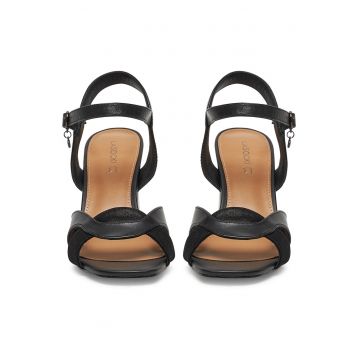 Sandale dama -  WYL3119-15Z - piele naturala - negru