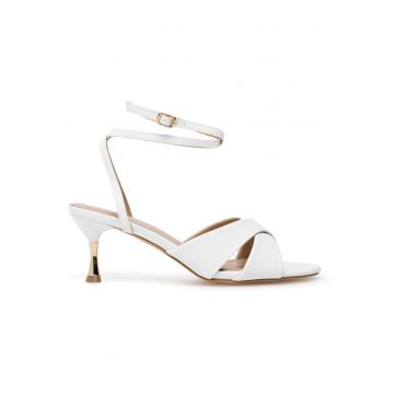 Sandale dama -  WYL3738-2Z-SB - piele naturala - alb