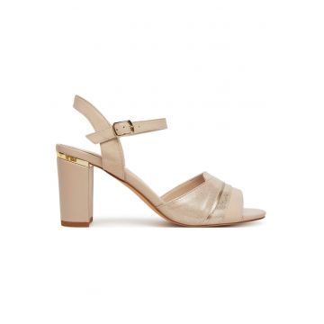 Sandale dama -  WYL3858-1Z - bej - piele naturala