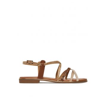 Sandale dama -  WYL4137-1Z - piele naturala - Maro