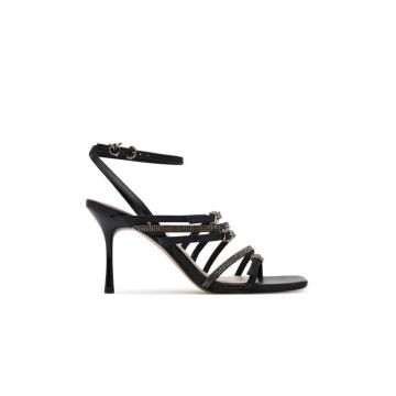 Sandale dama  Z99 - piele naturala - negru - Negru