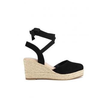 Espadrile dama -  espadrile tesatura - Negru