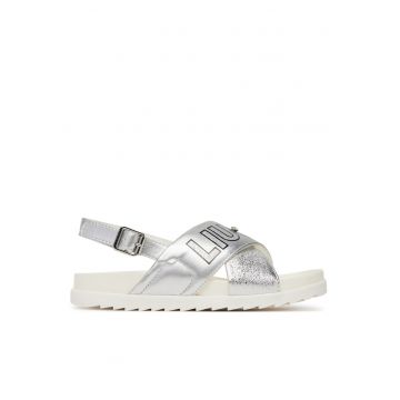Sandale copii -  argintiu - piele ecologica