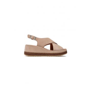 Sandale dama - 26177302 -  Piele naturala - Roz