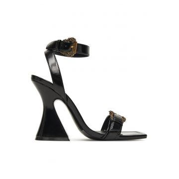 Sandale dama -  899 - piele ecologica - negru