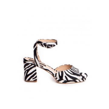 Sandale Dama Alb Marika Piele Naturala