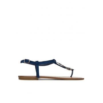 Sandale dama -  bleumarin/maro -