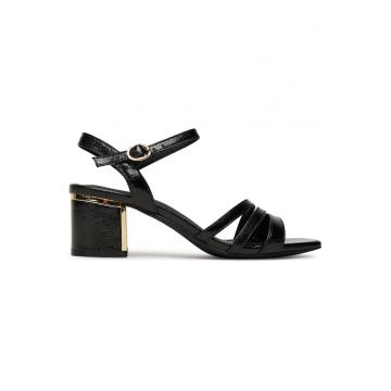 Sandale dama -  HY6800-1 - piele naturala - negru -