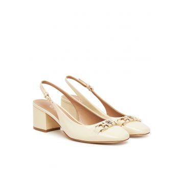 Sandale dama -  IVORY - piele ecologica - toc