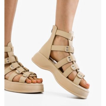 Sandale dama Jajko Bej