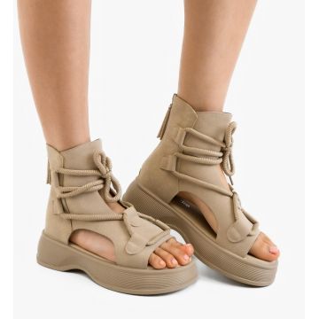 Sandale dama Manye Bej