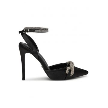 Sandale dama -  negru - toc