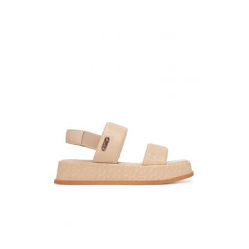 Sandale dama -  Nude - piele ecologica