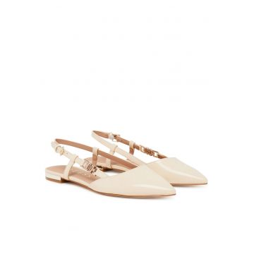 Sandale dama -  piele ecologica - ivoire