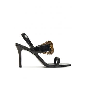 Sandale dama -  piele ecologica - negru