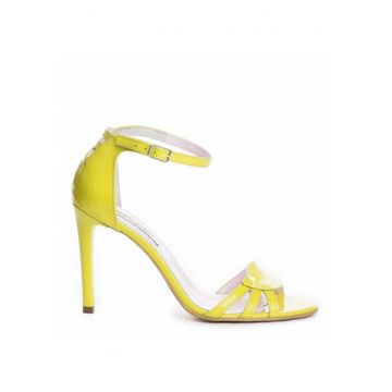 Sandale dama piele naturala Dahlia Lime