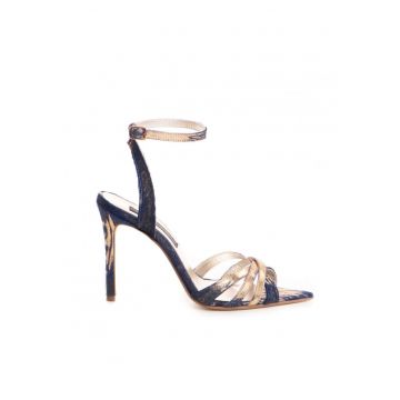 Sandale dama piele naturala Mov Ana