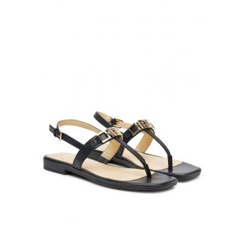 Sandale dama  piele naturala - negru -