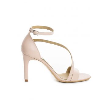 Sandale dama piele naturala Nude Evening