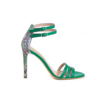 Sandale dama piele naturala Verde Sophia