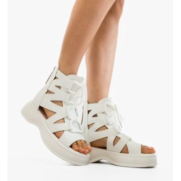 Sandale dama Romulus Albe