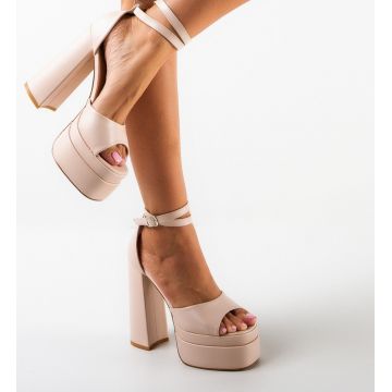 Sandale dama Tidis Bej