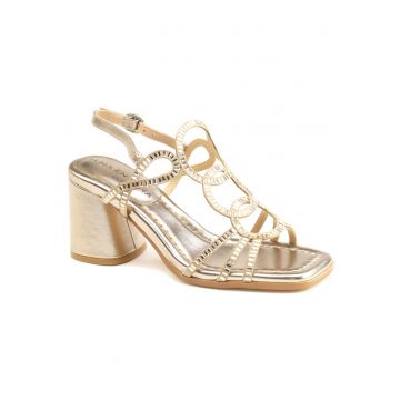 Sandale dama V250990 - Auriu