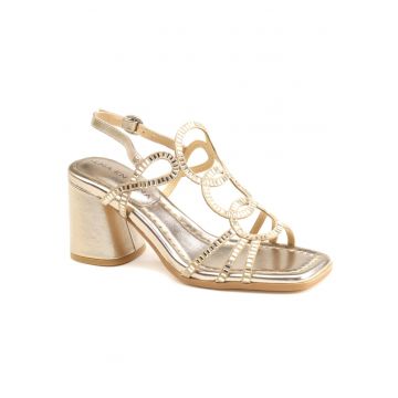Sandale dama V250990 - Auriu