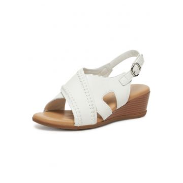 Sandale dama WB-ELIA-03 -  Piele naturala - Alb -