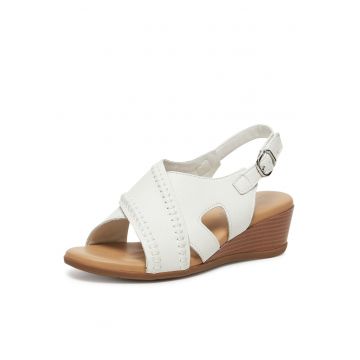 Sandale dama WB-ELIA-03 -  Piele naturala - Alb -