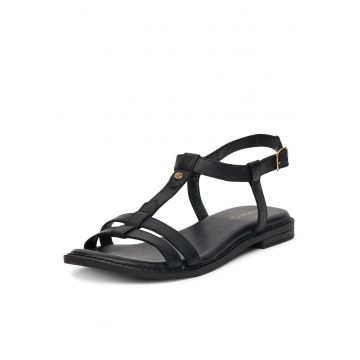 Sandale  din piele naturală - Negru