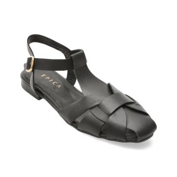 Sandale EPICA negre, 67, din piele naturala