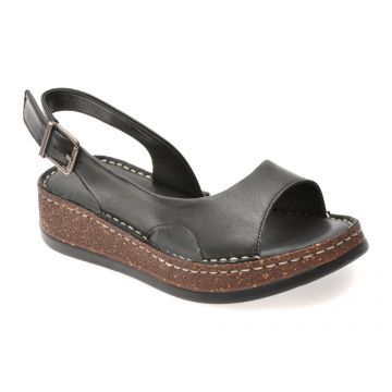 Sandale FLAVIA PASSINI negre, 25100, din piele naturala