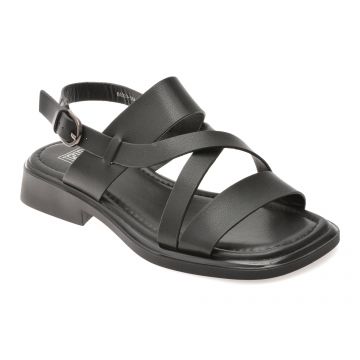 Sandale FLAVIA PASSINI negre, 6A038, din piele naturala
