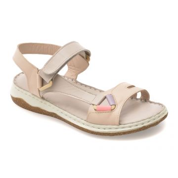 Sandale GRYXX bej, CS3210, din piele naturala