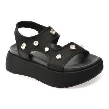 Sandale GRYXX negre, A55, din material textil
