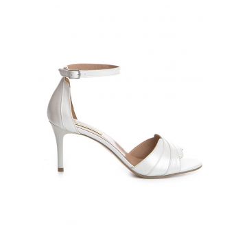 Sandale mireasa piele naturala Ivoire Camille