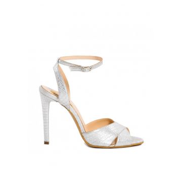 Sandale mireasa piele naturala Silver Kiki