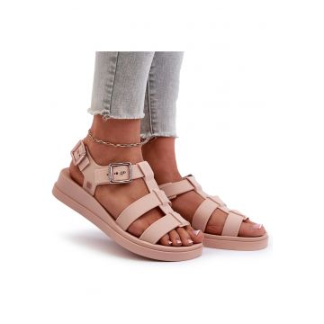 Sandale  pentru dama - din cauciuc - culoare roz - Roz