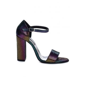 Sandale piele toc gros Simple Disco