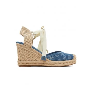 Espadrile dama -  albastru - piele ecologica