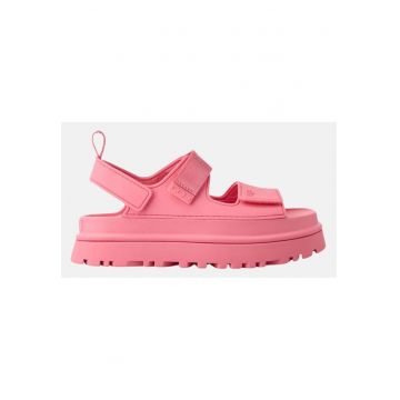 GoldenGlow Sandale flatform