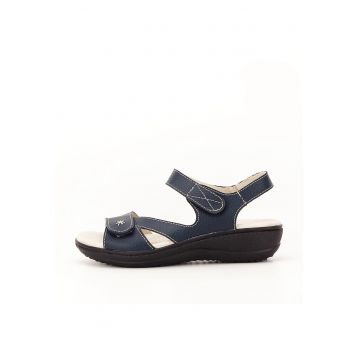 Sandale bleumarin din piele naturala Sara 129 5521 - Bleumarin
