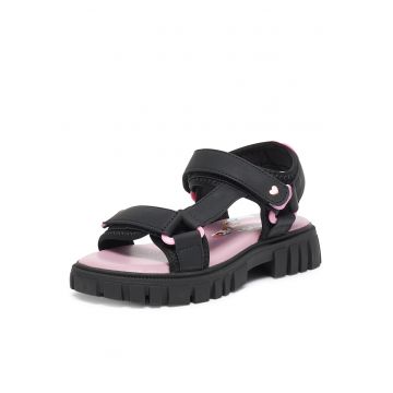 Sandale copii -  textil - negru
